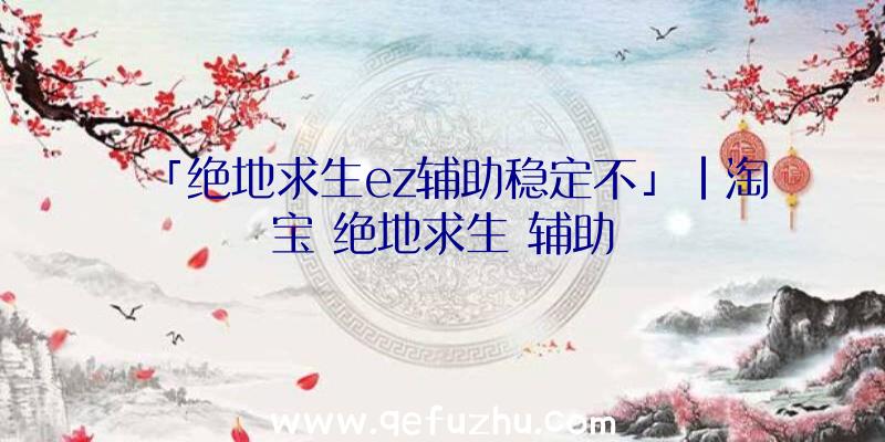 「绝地求生ez辅助稳定不」|淘宝